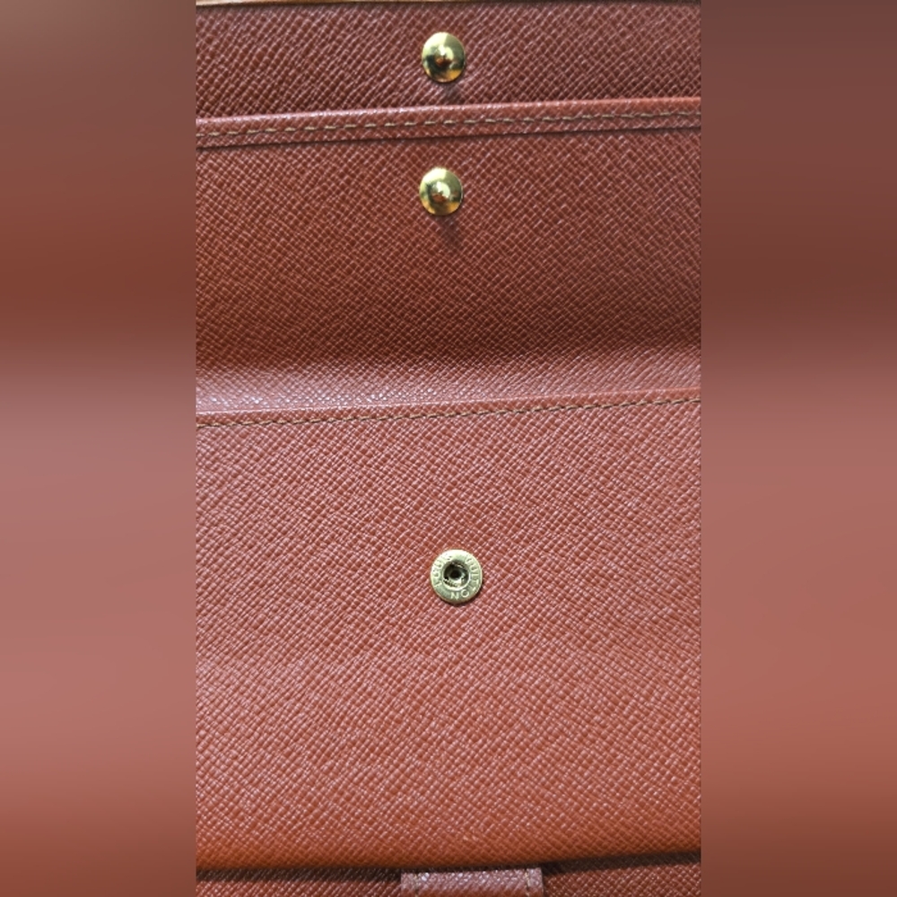 Authentic Louis Vuitton Tan Epi Tri-fold Long Wallet - Picture 12 of 15